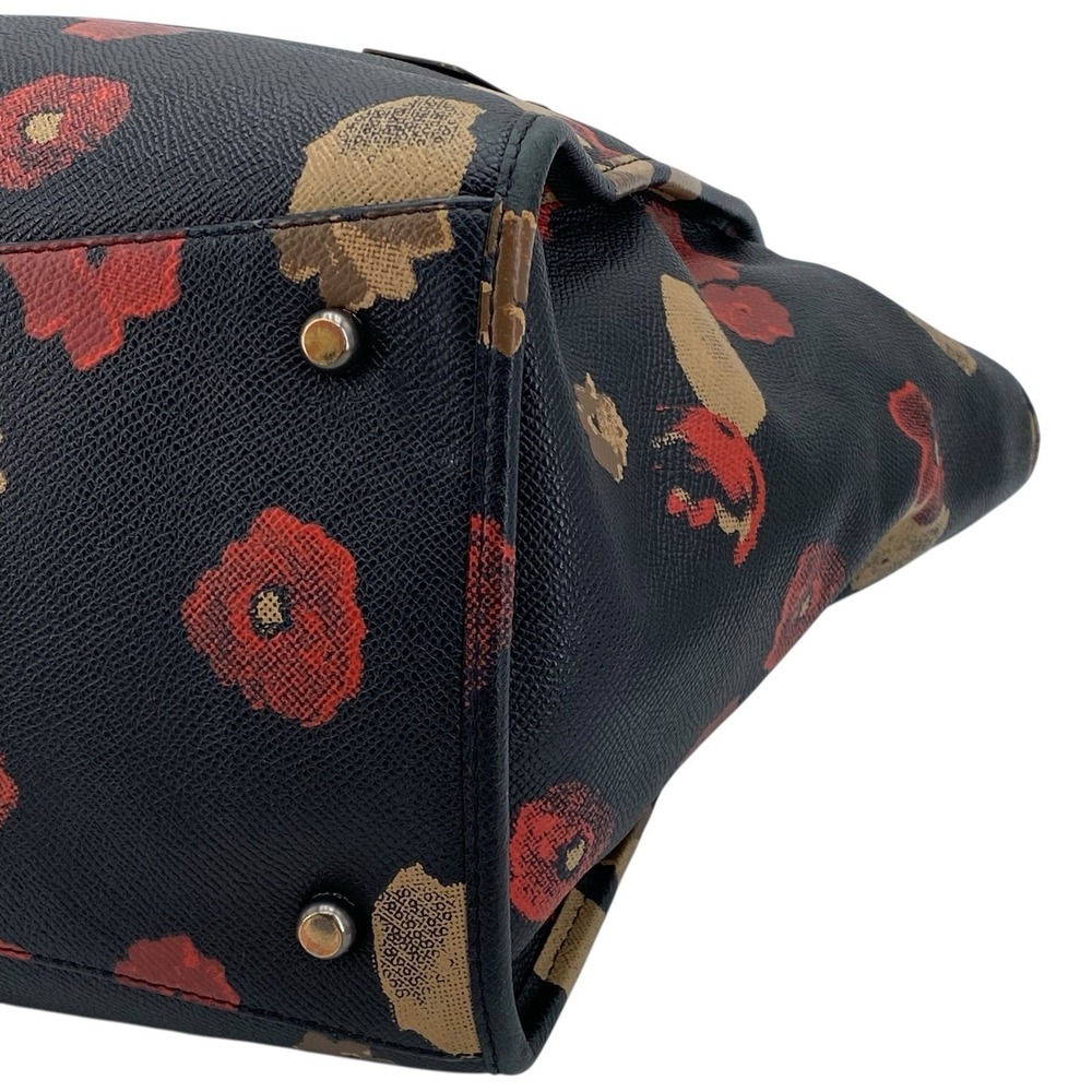 Coach Crosby Carryall Satchel Printed Crossgrain Leather Floral Print - Picture 8 of 16